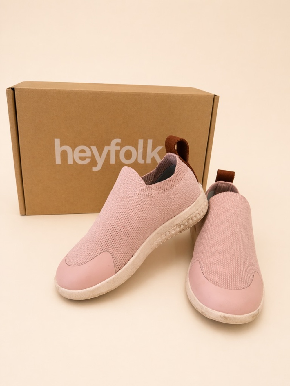 HeyFolks c6 Toddler Voyagers Slip-On Sneaker in ‘Lilac’ / Dusty Pink - Minimoc